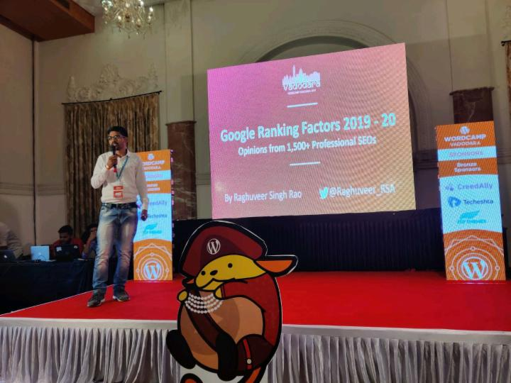 iCubes_org's tweet photo. This is how our CMO showcased Google 2020 ranking factors at #wcvadodara #wcudaipur #googlerankingfactors #seoranking #seofactors #seotips #googletips https://t.co/ZwIPDNAqKS