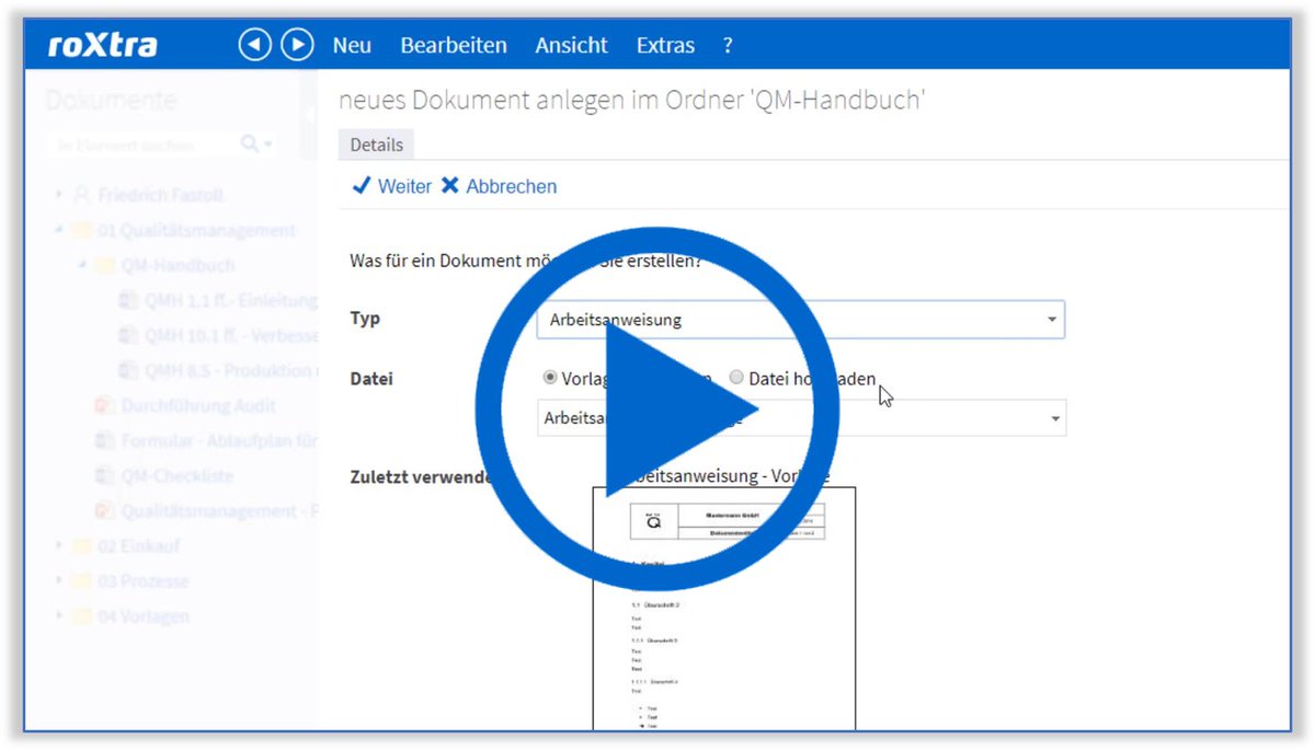 Roxtra_QM's tweet photo. Entdeckt jetzt das neue #roXtra #Video-#Tutorial zum Thema „Dokumente erstellen“. Hier jetzt zum Video: https://t.co/u1hBnNTr3U
Abonniert auch unseren #YouTube-Kanal, um keine Videos mehr zu verpassen. Vorbeischauen lohnt sich! https://t.co/4ATthGnwGn