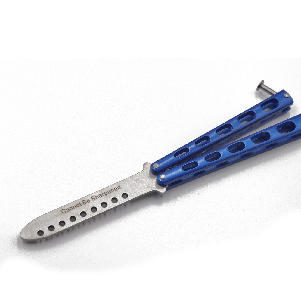 blaessupply's tweet photo. #ToolsForYourHands #ToolsForDepression Blue Stainless Steel Light Butterfly Knife https://t.co/N8COMRIZ4d https://t.co/rm0I7z3HUi
