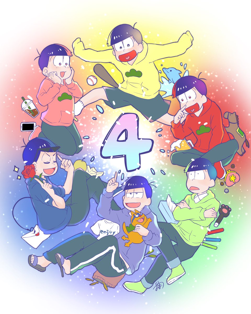 Twoucan おそ松さん4周年 の注目ツイート イラスト マンガ コスプレ モデル