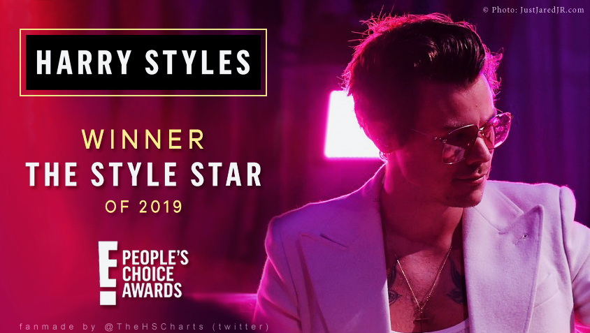 Harry Styles Charts On Twitter Harry Styles Has Won The Style Star Of 2019 At The E People S Choice Awards Pcas Congratulations To Harry Styles Thank You To Everyone Who Voted For