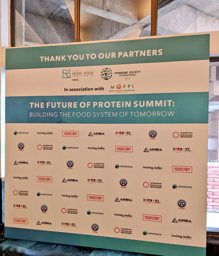 We're here at the India Habitat Centre ready to kick off our #FutureofProtein summit today. It's Day ONE and we're excited to welcome all our delegates to the event, lots of conversations ahead to build the #futureoffood #plantbased #feeding10billion #futureofprotein