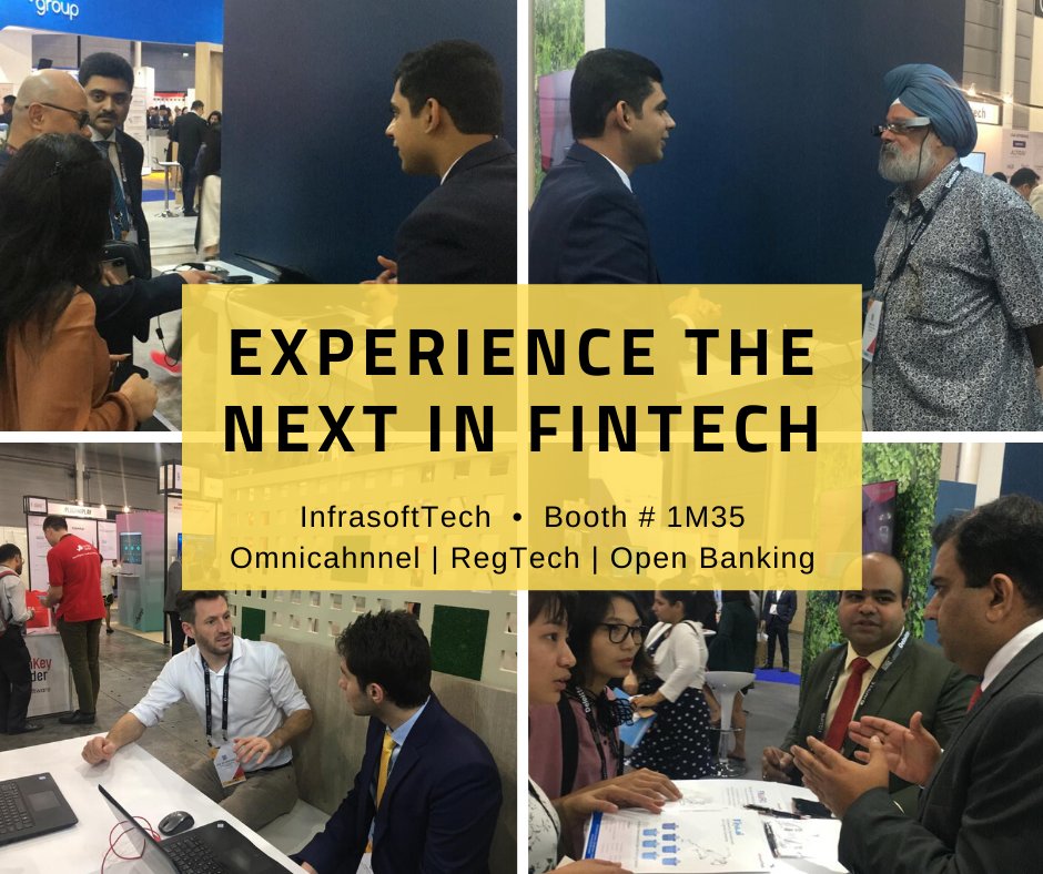 DigitalkiyaAi's tweet photo. Experience the next in Banking tech at #InfrasoftTech. All-day demos at our booth #1M35 on #Omnichannel & #OpenBanking, #VRBanking & much more. #day1 #SGFinTechFest #digitaltransformation Book a slot: https://t.co/ZQp3sGLSPM https://t.co/Zv7yDdZblm