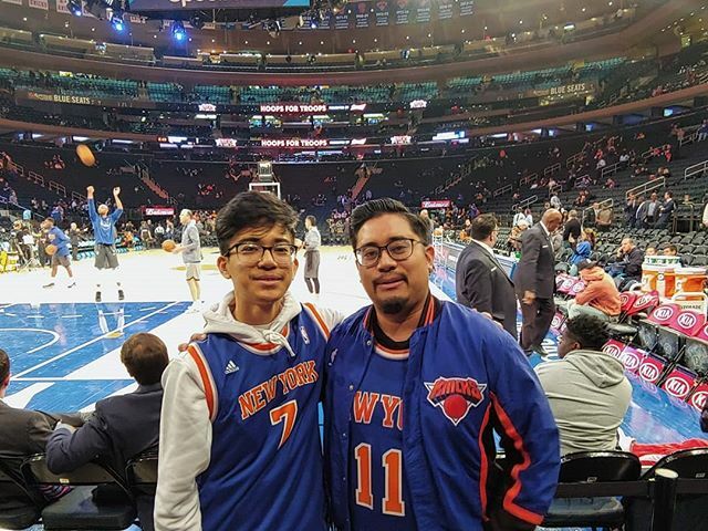 Took my little cousin to the game tonight,  don't worry man, the Knicks will be good... Sometime... ift.tt/2K9FA5L