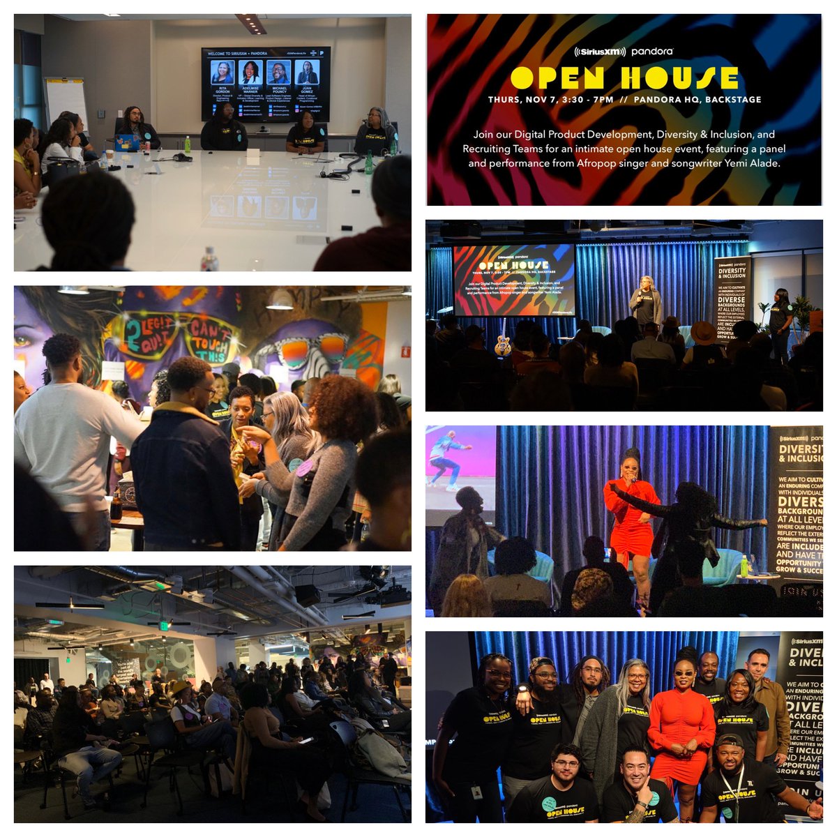 rgordonshaw's tweet photo. We hosted over 200 techies at our SXM | Pandora office in Oakland. Shout out to all my colleagues that made this happen, it was awesome working alongside you all. Special thanks to @yemialadee for the fireside chat.
#lifeatpandora #sxmpandoralife #AfroTech https://t.co/Ej04xSInUK