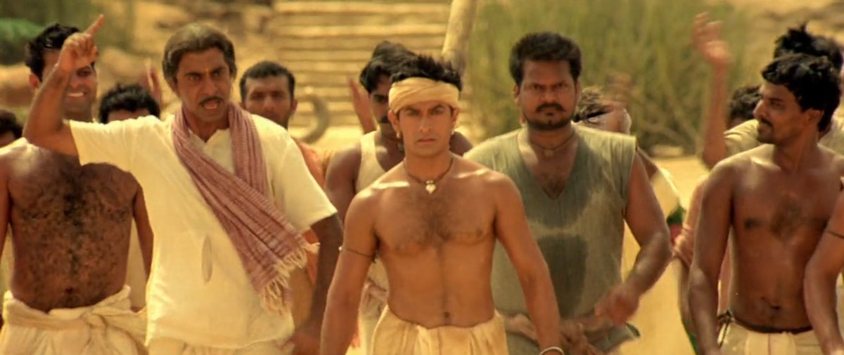 - Lagaan (2001)"In 1890s India, an arrogant British commander challenges the harshly taxed residents of Champaner to a high-stakes cricket match."