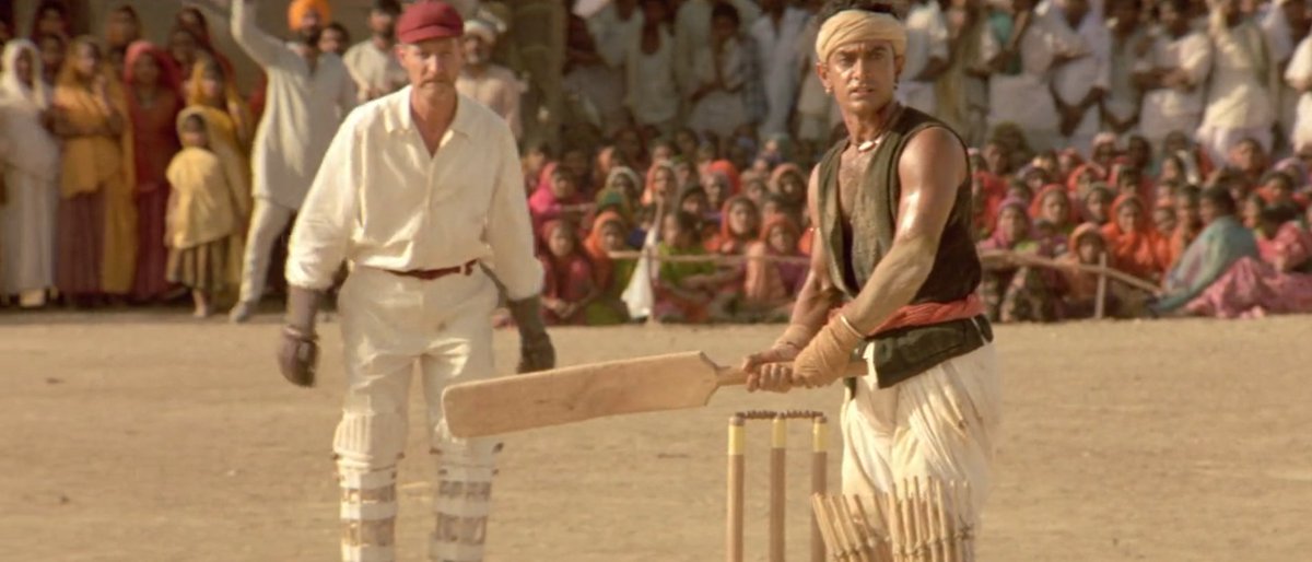 - Lagaan (2001)"In 1890s India, an arrogant British commander challenges the harshly taxed residents of Champaner to a high-stakes cricket match."