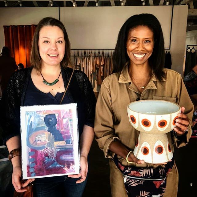 k10erickson's tweet photo. I L💜VE my new piece by @k_apostrophe! If this talented woman is not on your radar, do yourself a favor &amp; check out her stunning work! https://t.co/onL6td1xb6 https://t.co/Dt85HeBblW
