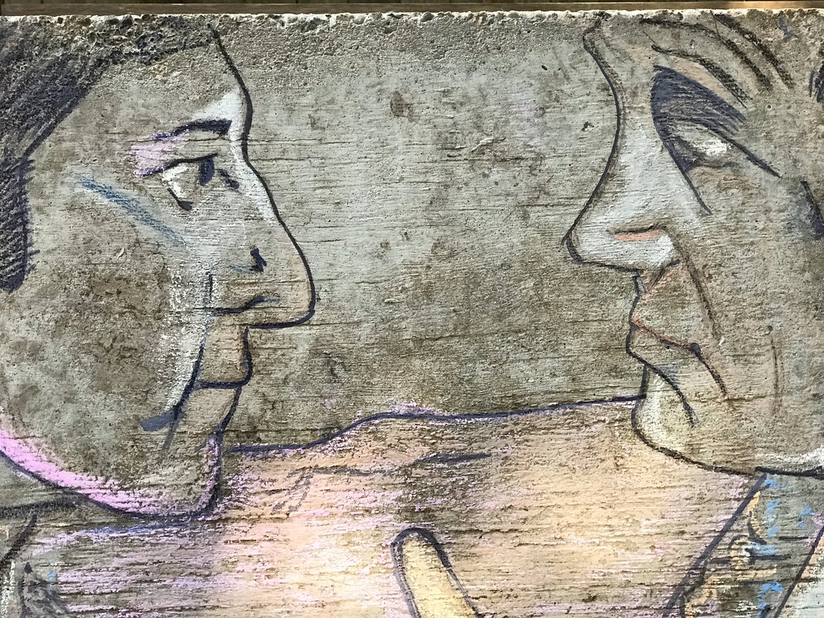 “Plastics” Chalk and Ink on Concrete