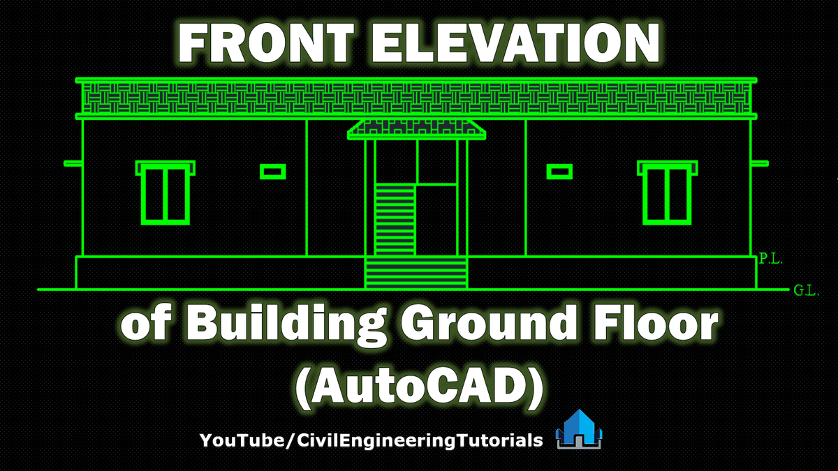 CIVILTutorials's tweet image. Ground Floor FRONT ELEVATION of Building | AutoCAD | 1 BHK | Ground Floor | Building #5
youtu.be/HEQvzaqC5iU
#CivilEngineeringTutorials
#CivilTutorials
#AutoCADTutorials