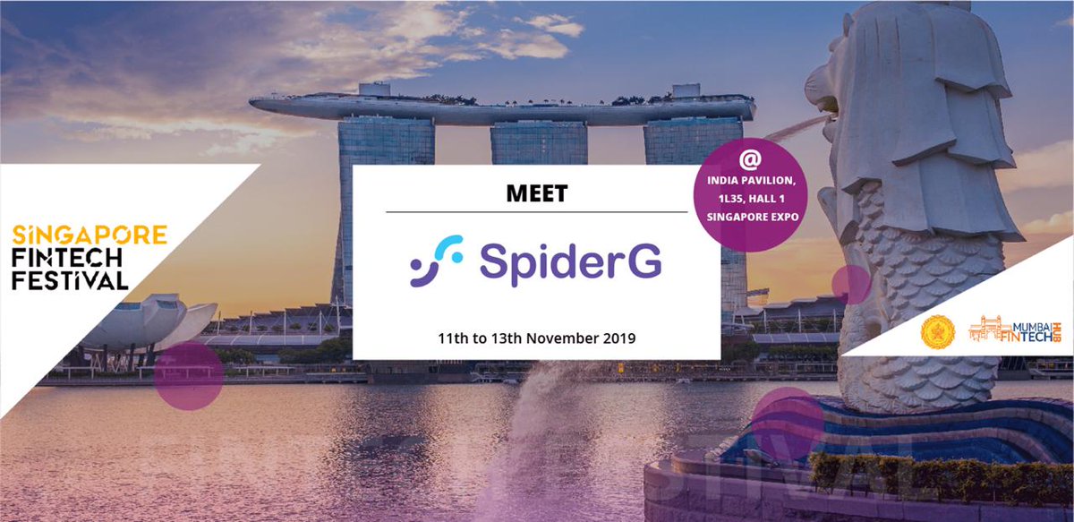 Meet SpiderG at the Singapore FinTech Festival. We'd love to see you there. 
.
.
.
.
#billing #app #fintech #finanace #payments #business  #fintechfestival #SingaporeFintechFestival #singaporeexpo #microbusinesses