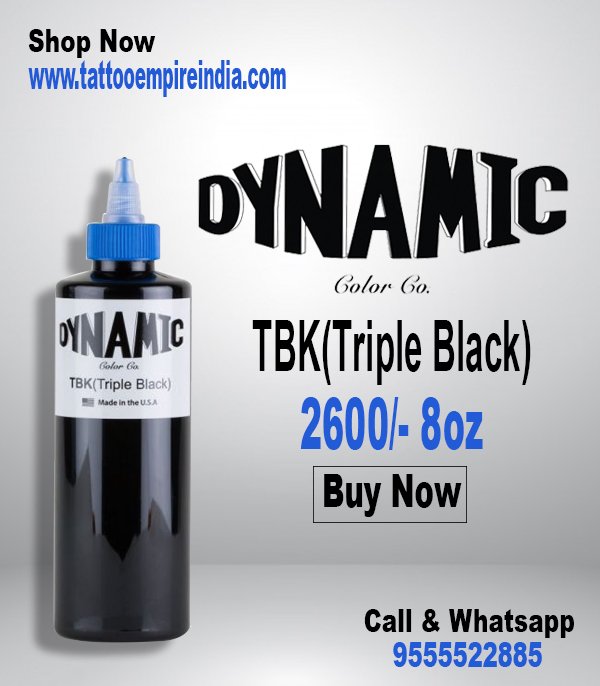 PT Supplies on Twitter NEW Dynamic Triple Black tattoo ink now available  It has been designed to create an even blacker bolder look on the skin  Its higher pigment content creates even