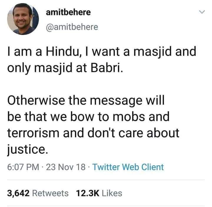 AkbarOwaisi_MIM's tweet image. Views Of Non-Muslims On #AYODHYAVERDICT (#BabriMasjidverdict) #AyodhyaJudgment @asadowaisi