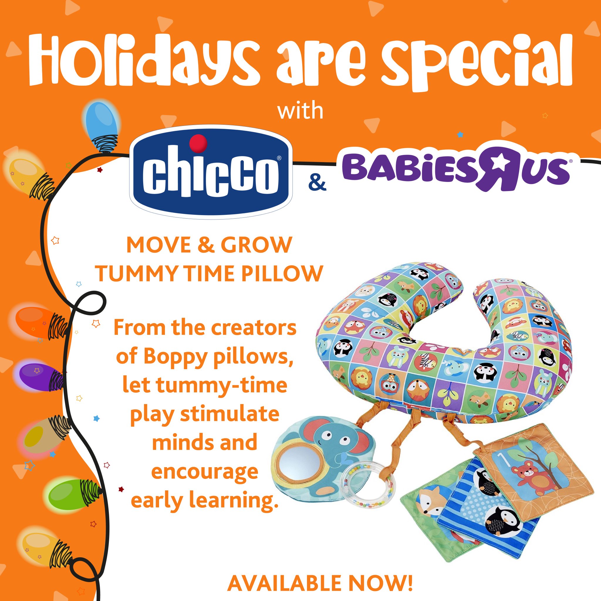 chicco boppy animal tummy time