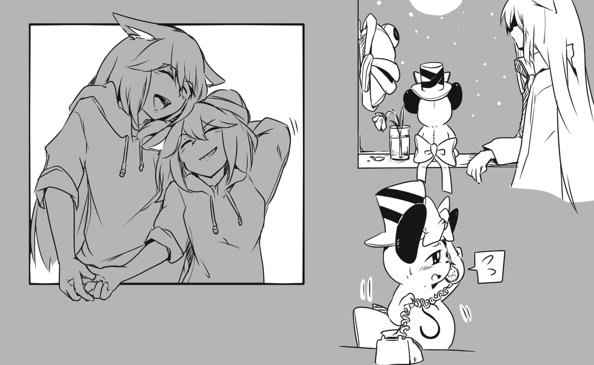 前に描いてたざつがきとえちゃの残滓(あとで消すかも) 