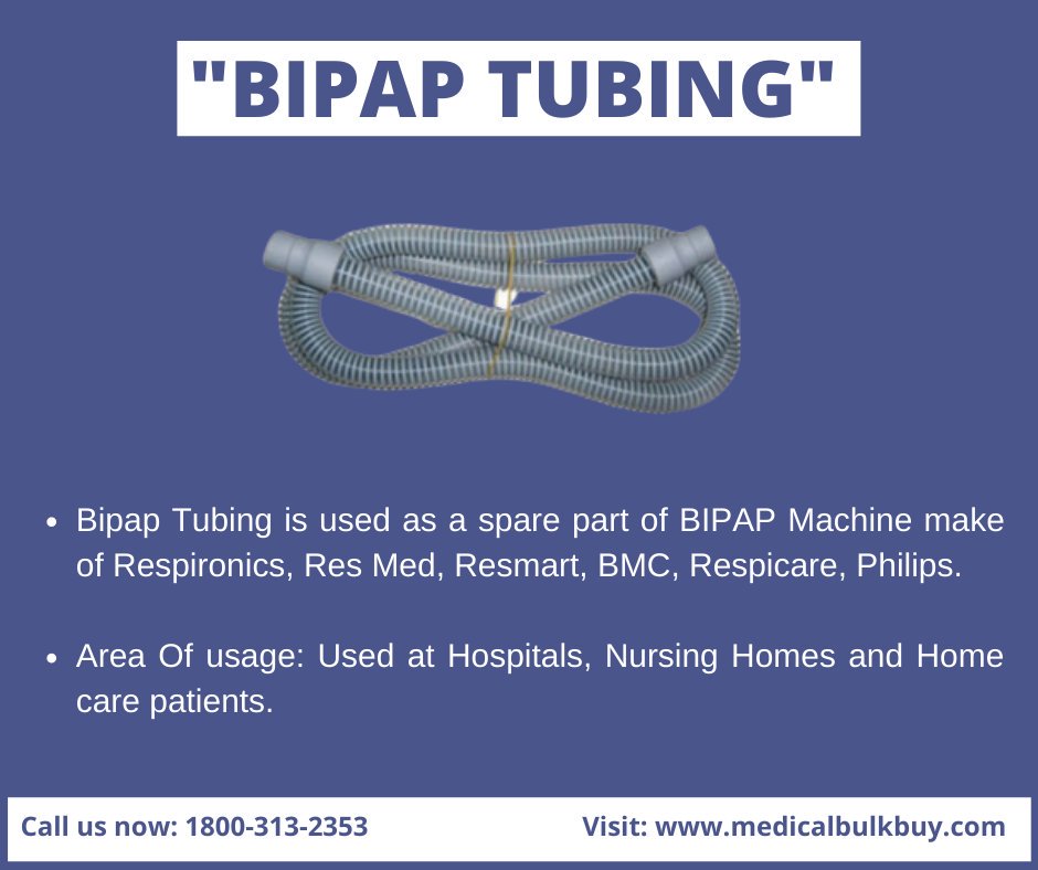 medicalbulkbuy's tweet image. Our BiPAP Tubing is made of high quality, long lasting materials. 
Shop Here : medicalbulkbuy.com/product/bipap-…
#BipapTubing #BipapMachine #AutoBipap