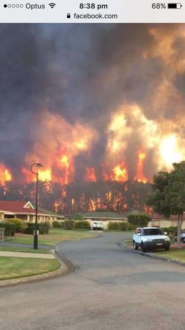 sasoper's tweet image. My friends look over their shoulders on the outskirts of Sydney this morning to wave goodbye to their house....