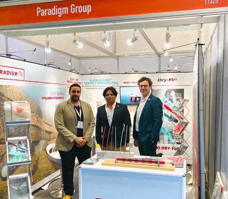 ParadigmGroupBV's tweet photo. And we’re off! Day one of #adipec2019 visit us on the #IRO #Dutchpavilion #Hall11 #Stand11325 #transformingoilfieldtechnology https://t.co/xVYff3Xqxe