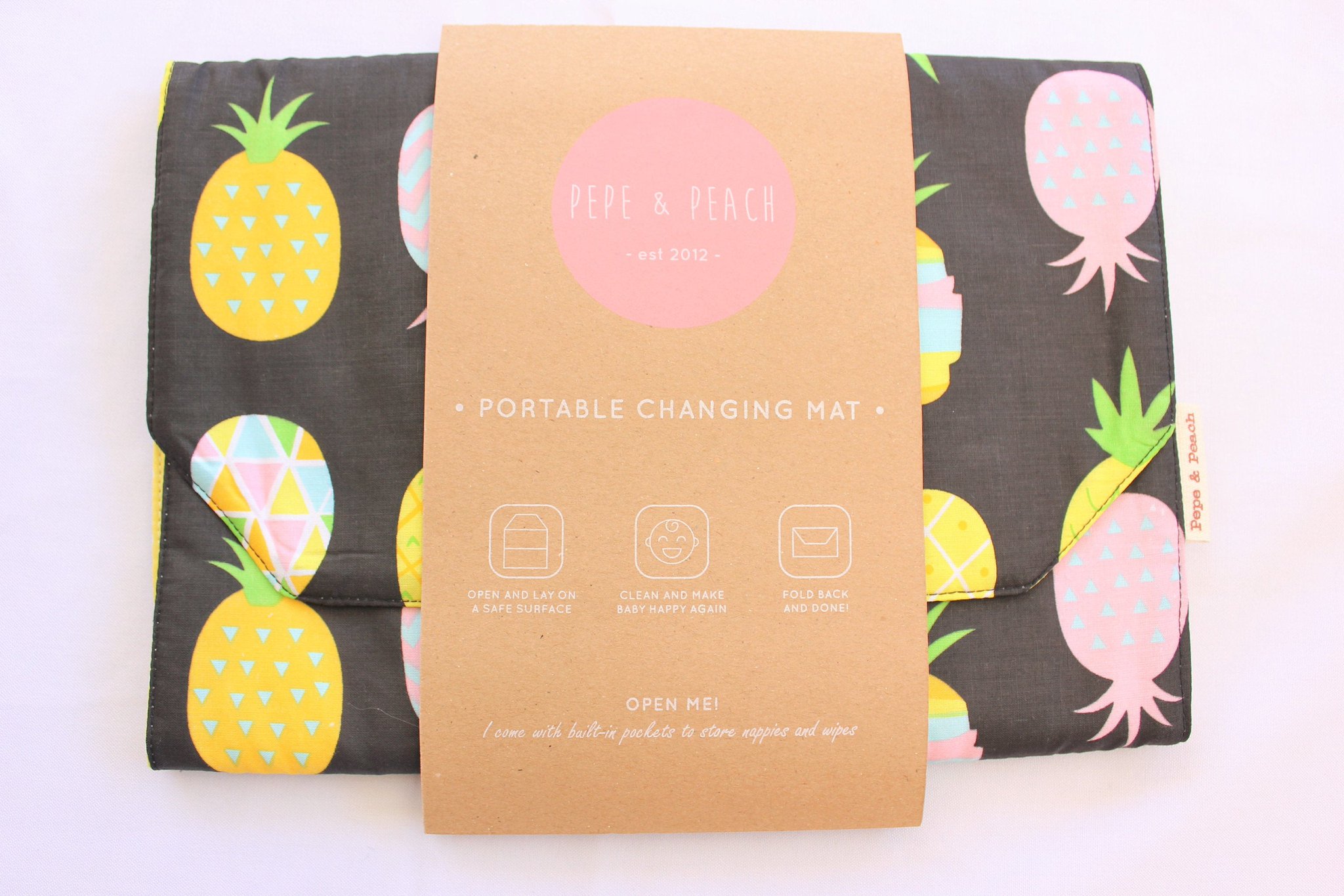 pineapple changing mat