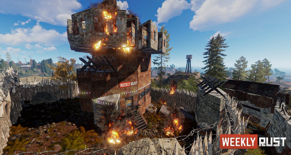 WeeklyRust's tweet image. Some late-night raids #playrust #rustraid #sorrybaked