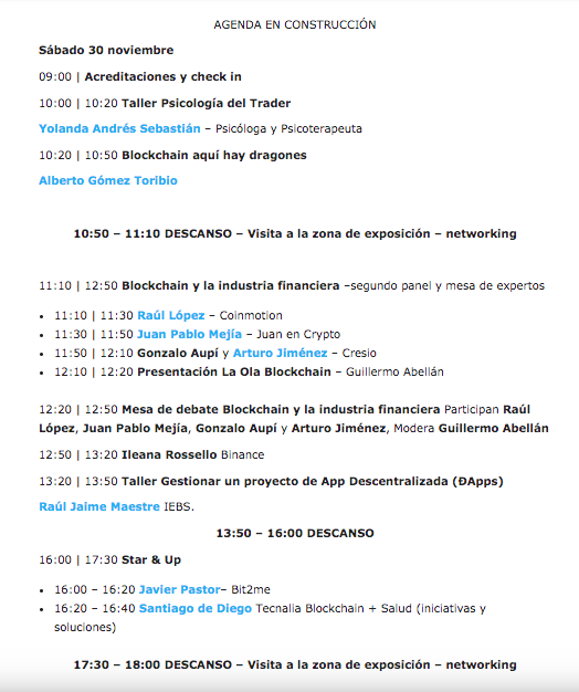DeFi_LaB's tweet photo. Conoce la agenda del Congreso #Blockchain #CIBTC2019 en #Alicante el 29 y 30 noviembre
Ven a conocer a
@raullopezgn de @Coinmotion
@javierbitcoin de @bit2me y @tikebit
@Arturo_J_M de @CRESIOcoin
Oscar @territoriobtc
@juanencripto @ruljaimemaestre @gotoalberto @BlockchainALC https://t.co/phhcvbX3BD