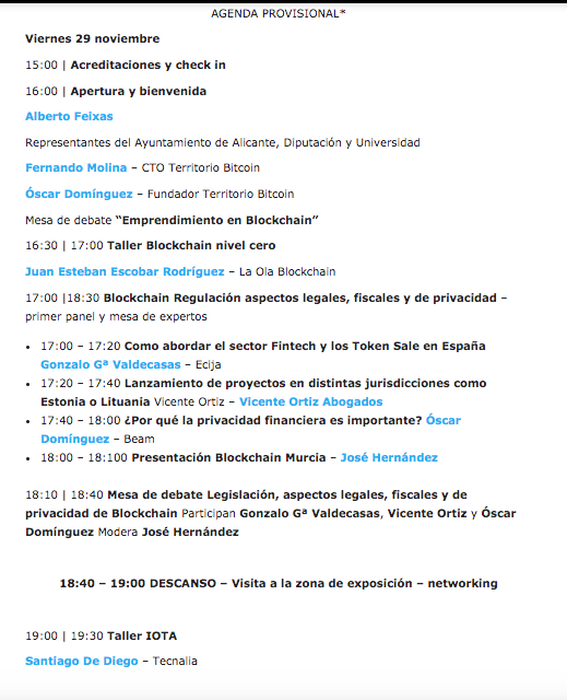 DeFi_LaB's tweet photo. Conoce la agenda del Congreso #Blockchain #CIBTC2019 en #Alicante el 29 y 30 noviembre
Ven a conocer a
@raullopezgn de @Coinmotion
@javierbitcoin de @bit2me y @tikebit
@Arturo_J_M de @CRESIOcoin
Oscar @territoriobtc
@juanencripto @ruljaimemaestre @gotoalberto @BlockchainALC https://t.co/phhcvbX3BD