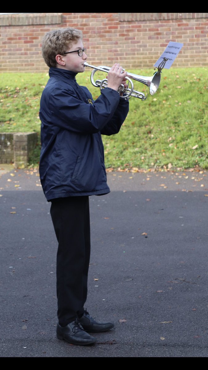 TheMisbourne's tweet photo. Our school community @TheMisbourne held a 2 min silence to commemorate and remember the bravery and sacrifice  of those who have fought in wars. The Last Post was played by one of our year nine students  #LestWeForget https://t.co/o9YZ4QNJ8p