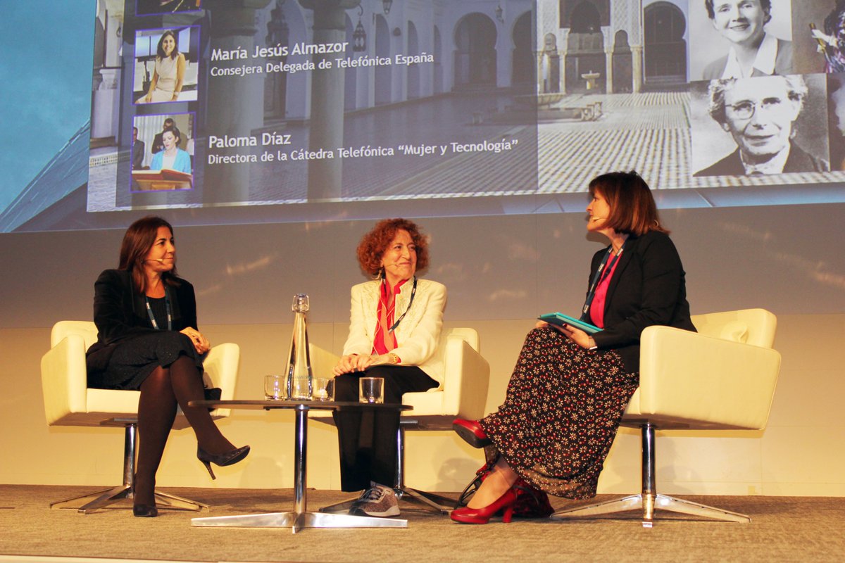 Telefonica's tweet photo. @mike_arias @Wayra "@Telefonica ha sido siempre una empresa pionera y comprometida con la incorporación de las mujeres al mundo laboral", @almazormjesus, CEO @Telefonica España
Uno de nuestros propósitos es conseguir que las chicas desarrollen sus capacidades y talento STEM💪🏼
#SentandoCathedra https://t.co/3L7IdUucF8