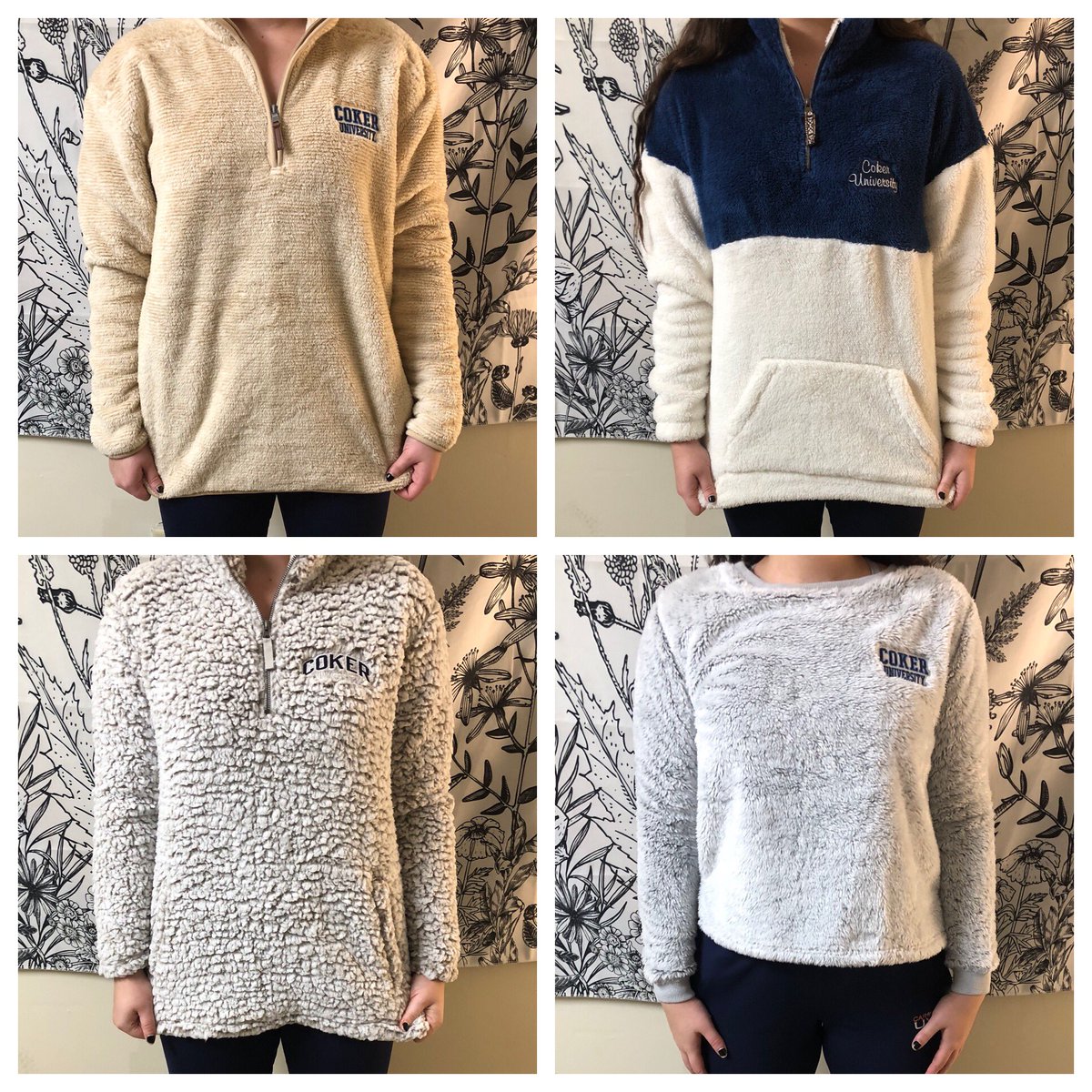 coker_store's tweet photo. It’s that time of the year where warm and comfy jackets are a must!! These 4 fuzzy jackets will be 20% off today only! Come see for yourself how cozy they are💛💙 #cokeruniversitystore
Website:
https://t.co/tHgdDxO3x8 https://t.co/YHygsVvD5X