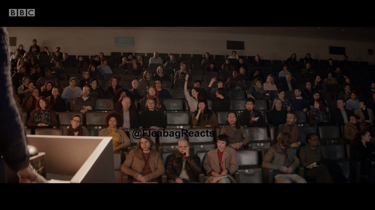 FleabagReacts's tweet photo. Put your hand up if you've ever been personally victimised by the last scene of fleabag https://t.co/ltQtta4Xia
