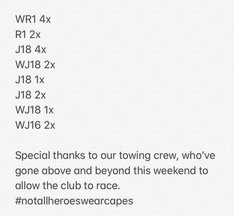 Despite a challenging weekend up at  <a href="/InvernessRC/">InvernessRowingClub</a> head, the club saw strong performances across both days of racing. Thanks again to all the clubs that made racing possible for us on Saturday.
Well done to all who competed for the club across the weekend 💪🏻 coming home with 🥇in: