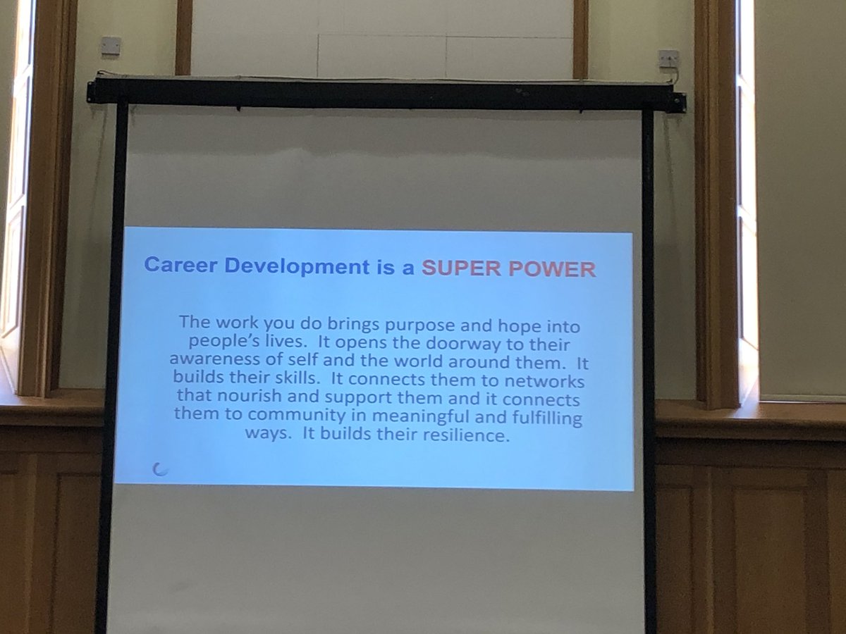 aisling2007's tweet photo. Feeling really motivated following @SareenaHopkins fantastic presentation @NCGEGuidance #NGF2019 #careerdevelopment #Superpower https://t.co/VvniMFzlDu