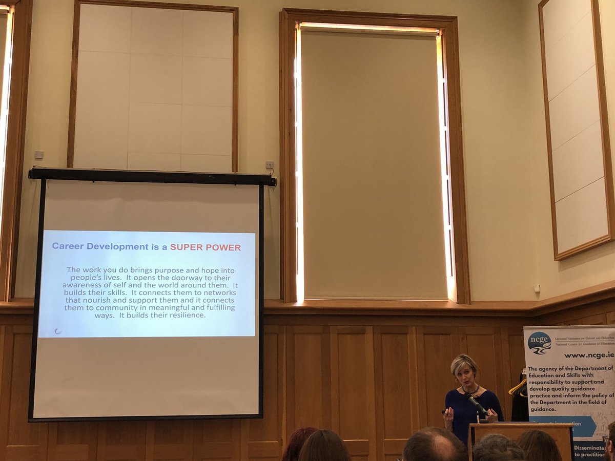 aisling2007's tweet photo. Feeling really motivated following @SareenaHopkins fantastic presentation @NCGEGuidance #NGF2019 #careerdevelopment #Superpower https://t.co/VvniMFzlDu