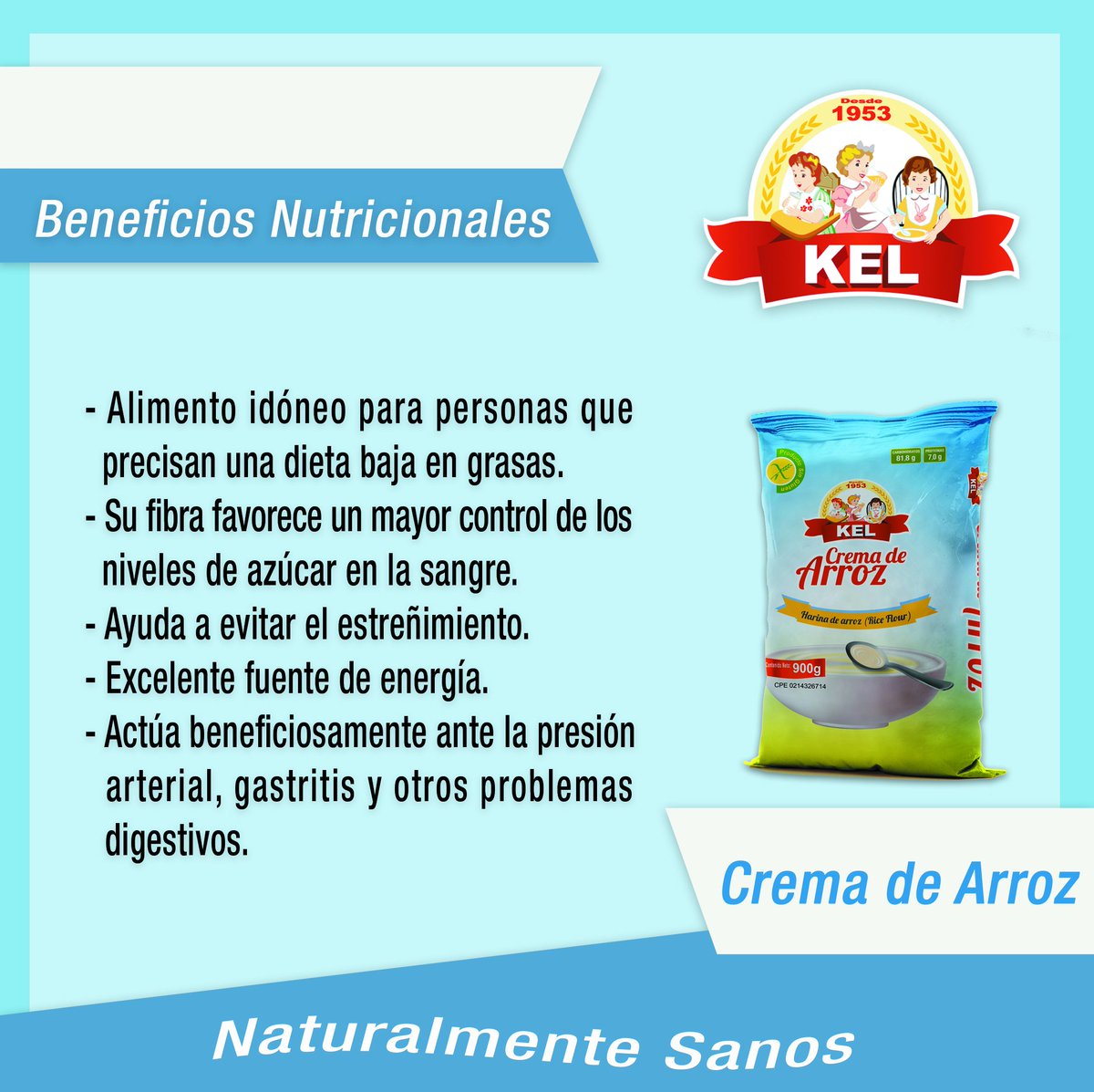 #11Nov #CremaDeArroz
#BeneficiosNutricionales
#IndustriasKel
#NaturalmenteSanos
#SinGluten