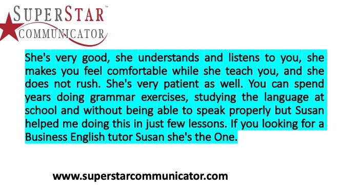 Delighted to receive this wonderful #testimonial from a client who worked with me on her #accentsoftening #businessEnglish #superstarcommunicator #learninganddevelopment #careerdevelopment #careersuccess #public-speaking#testimonial from a client who worked with me on her #accent