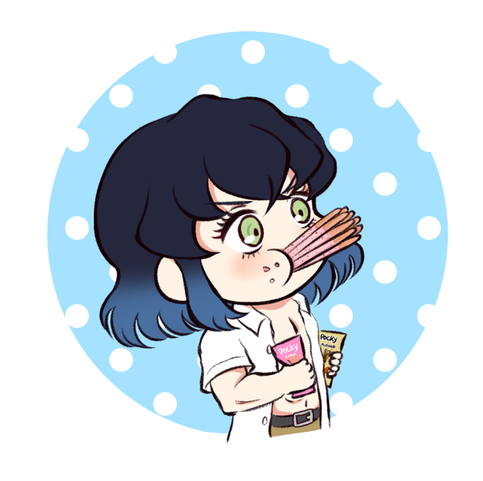 우니아さんがTwitterに投稿した嘴平伊之助(鬼滅の刃)のイラスト。