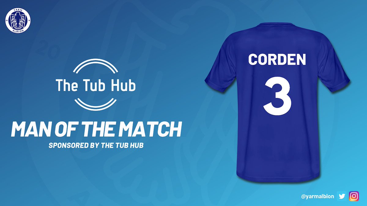 This weeks man of the match goes to Charlie Corden for a fantastic defensive performance 👏🏼

#WeAreAlbion 🦍🔵