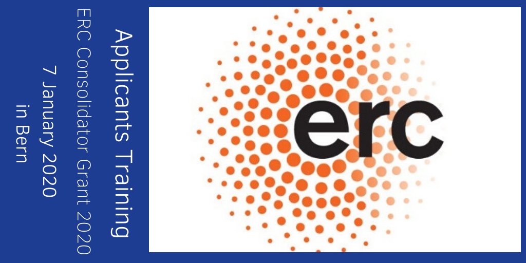 Registration is open! #ERC Consolidator Grant 2020 Applicants Training. You will get information and tips on the different parts of the application. More here: ow.ly/PUlB50x7yTe #H2020 <a href="/ERC_Research/">European Research Council (ERC)</a>
