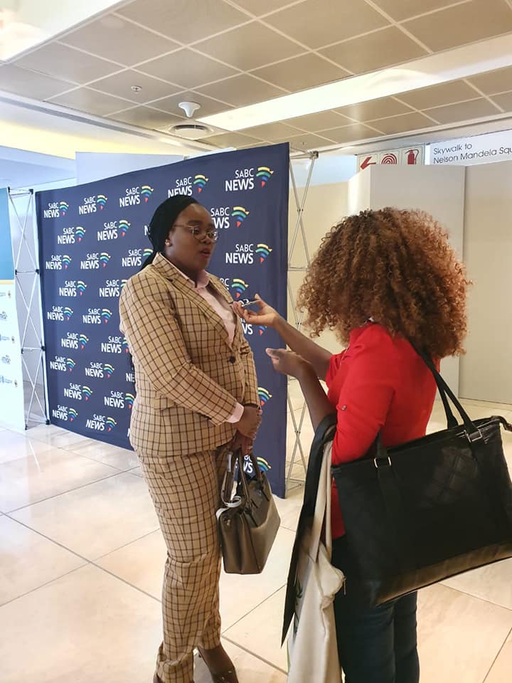Minister of Tourism @mmKubayiNgubane during a media engagements at the Africa Investment Conference. #InvestSA 🇿🇦