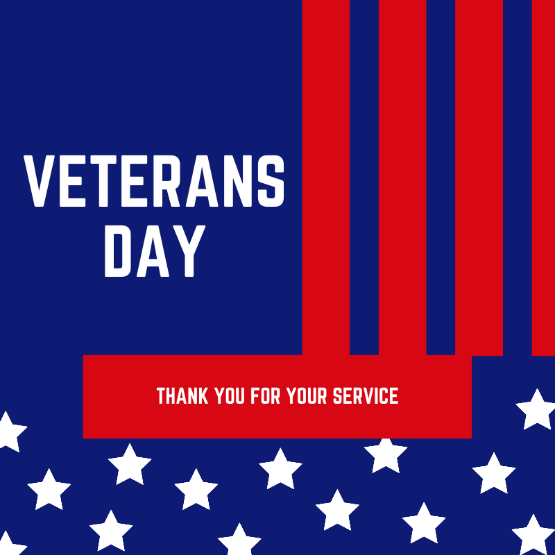 Today we're honoring all who served. Thank you for your service. #veteransday