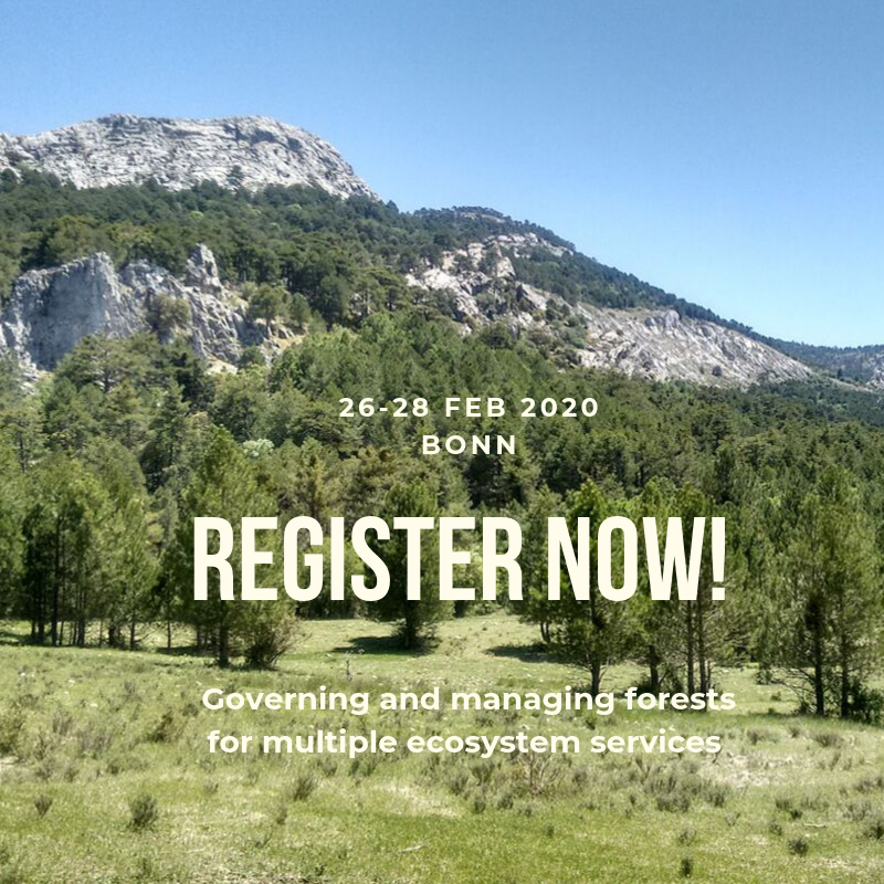 efiresilience's tweet photo. 👉 REGISTER NOW to the international conference on “Governing and managing #forest for multiple #EcosystemServices across the Globe” in Bonn, 26-28 February 2020. 
Read more: https://t.co/WHIQcGfEKH 

 #integForMan #governance #INFORMAR #POLYFORES @europeanforest 
^SA https://t.co/JRK5YsQSdh