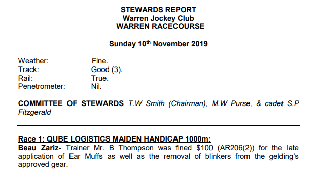 J_Walter23's tweet photo. Still don't understand how this was possibly allowed 15-20 minutes before the race took place .... Fair difference to punters - a runner resuming over 1000m with blinkers coming off and ear muffs applied #MassiveDifference https://t.co/KfrAP67Duq