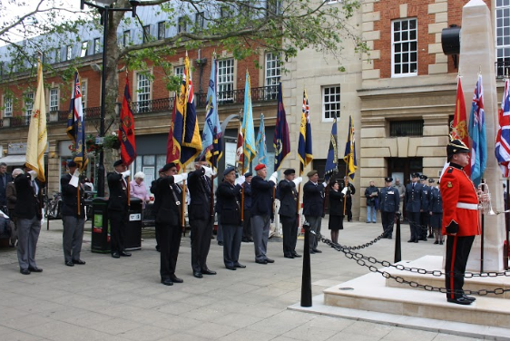 PeterboroughCC's tweet photo. The Civic Procession will leave the Town Hall today at 10:55am, followed by a two minute silence at 11am. https://t.co/ZcyvHnuLf1