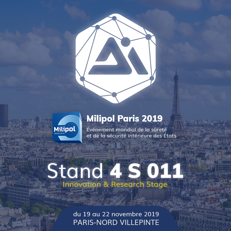 A partir du mardi 19 novembre, retrouvez nous au salon Milipol Paris 2019.

Notre équipe sera ravie de vous accueillir sur notre stand 4S011.
#Event #Milipol2019 #IA #Deeplearning