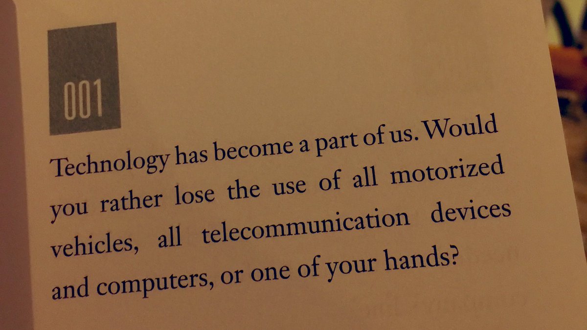 The first of many questions.