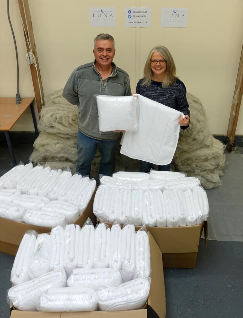 MothershareHx's tweet photo. One of our trustees Julie, popped along to see Julie and Shaun Daniels from Luna Textiles,  @LunaTexLtd on Friday. They  very generously donated an amazing 90 cot duvets! 😮
Our service coordinator Catherine was overwhelmed and delighted to receive them. Thank you Julie and Shaun https://t.co/0L5XPIiwpv