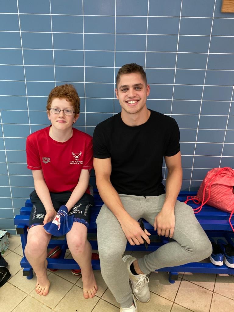 COSCSWIM's tweet photo. Just look at the excitement in these young Rising Star, Academy and Development #swimmers as they got to have their kit signed by #teamarenauk #ragingbulls / @britishswimming @davesmurphs at our #COSCDevMeet yesterday #proudclub #swimming #swim #swimmer #Oxford #Oxfordshire https://t.co/LcHeWGurDP