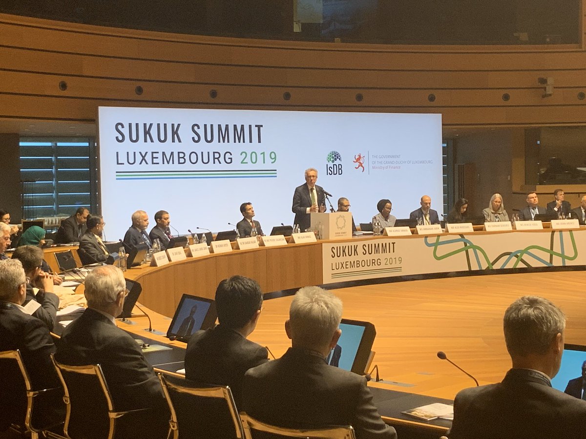 “Sustainable finance is the absolute key for finance. Finance must be sustainable, otherwise it will lose its justification” Minister <a href="/pierregramegna/">Pierre Gramegna</a> at the <a href="/isdb_group/">IsDB Group</a>’s #SukukSummit2019 in #Luxembourg.