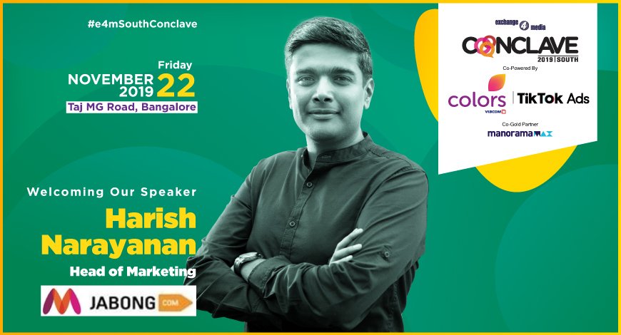 MagazinePitch's tweet photo. We welcome Harish Narayanan, Head of Marketing, @myntra &amp; @JabongIndia, as our speaker at #e4mSouthConclave.
Join him on Friday, November 22, 2019, at Taj MG Road, Bangalore.

 #e4mConclave #Bangalore #Marketing #Brands https://t.co/8BqwrceG6l