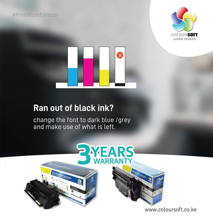 ColoursoftT's tweet image. Ran out of black ink? Don&apos;t worry, you still can print your work.
#PrintMoreForLess #PrintingHack